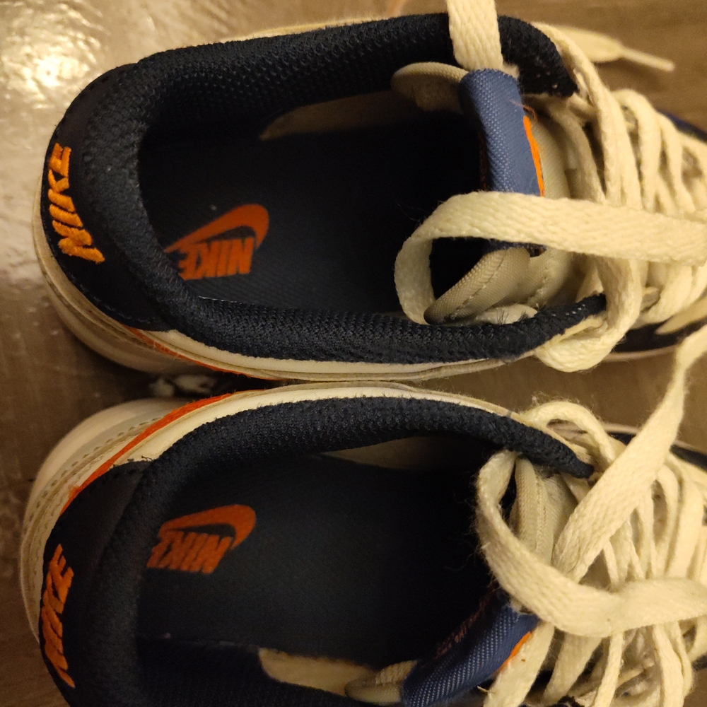 Nike Kids' Sneakers in White, Blue, and Orange - Picture 6 of 8